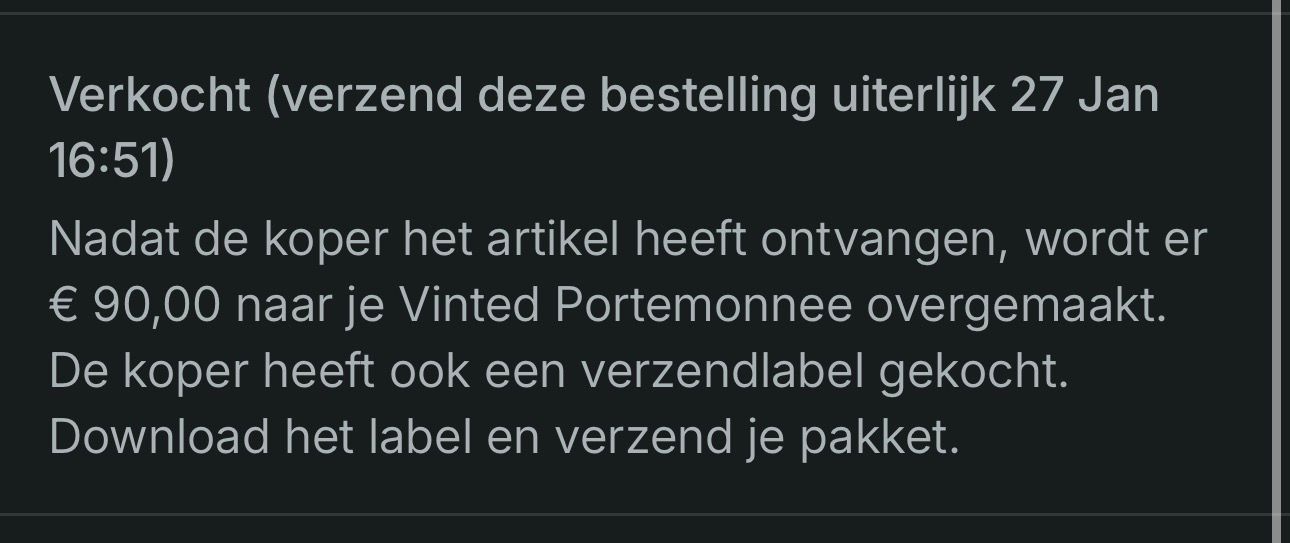 Maand 3 — Vinted bewijs