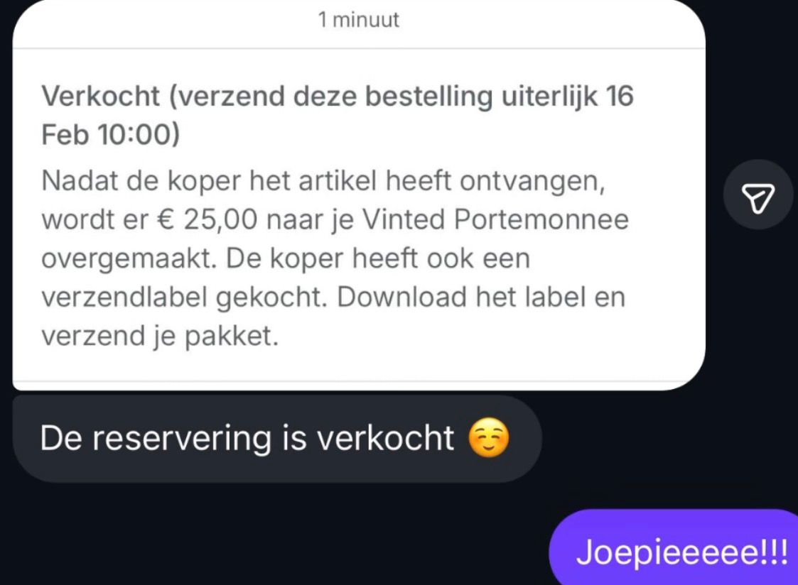 WhatsApp-bericht van een tevreden cursist