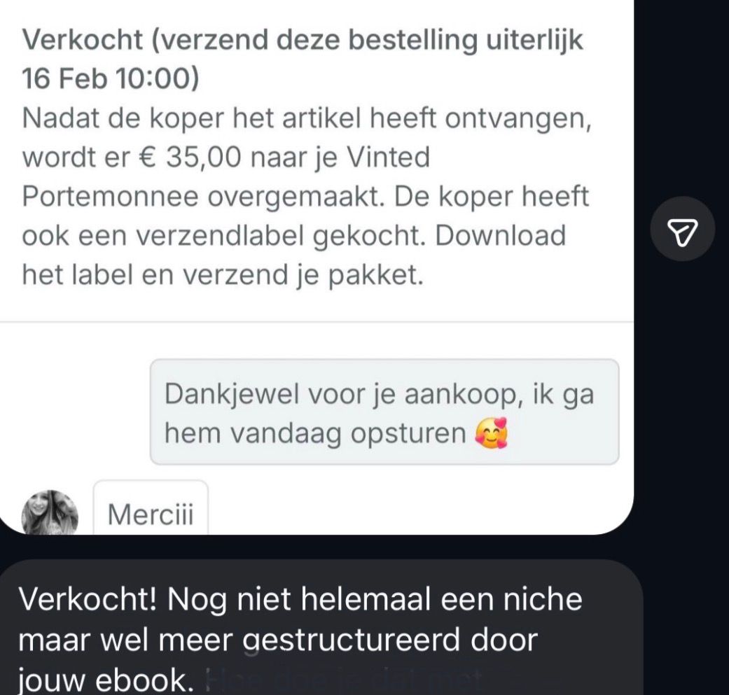 WhatsApp-bericht van een tevreden cursist