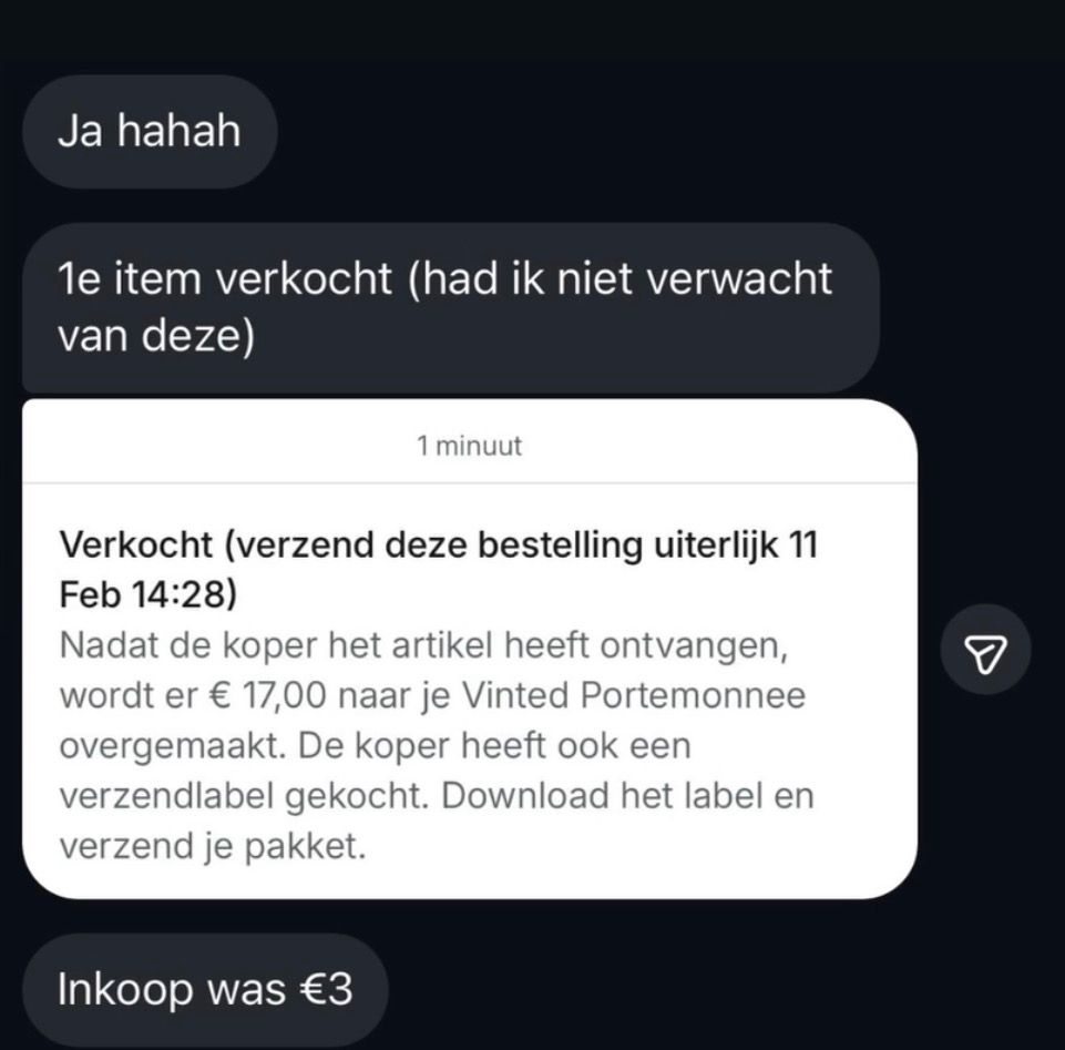 WhatsApp-bericht van een tevreden cursist